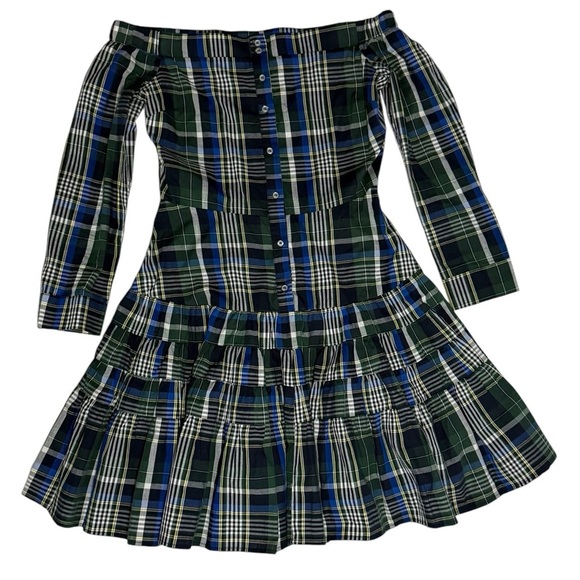 Gianni Bini Multicolor Plaid Off Shoulder Button Down
Daisy Dress Size S - Picture 1 of 8